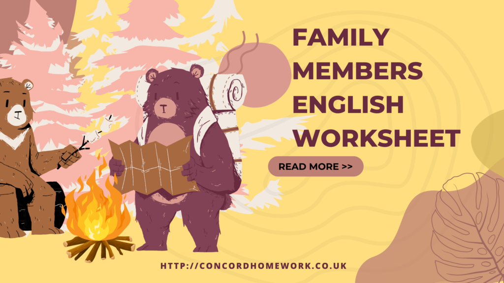 Family members vocabulary pdf worksheet