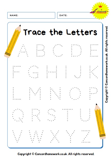 Tracing Letter Writing free ESL EFL pdf worksheets with answer keys