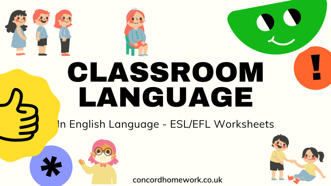 Classroom language in ESL EFL English Classrooms