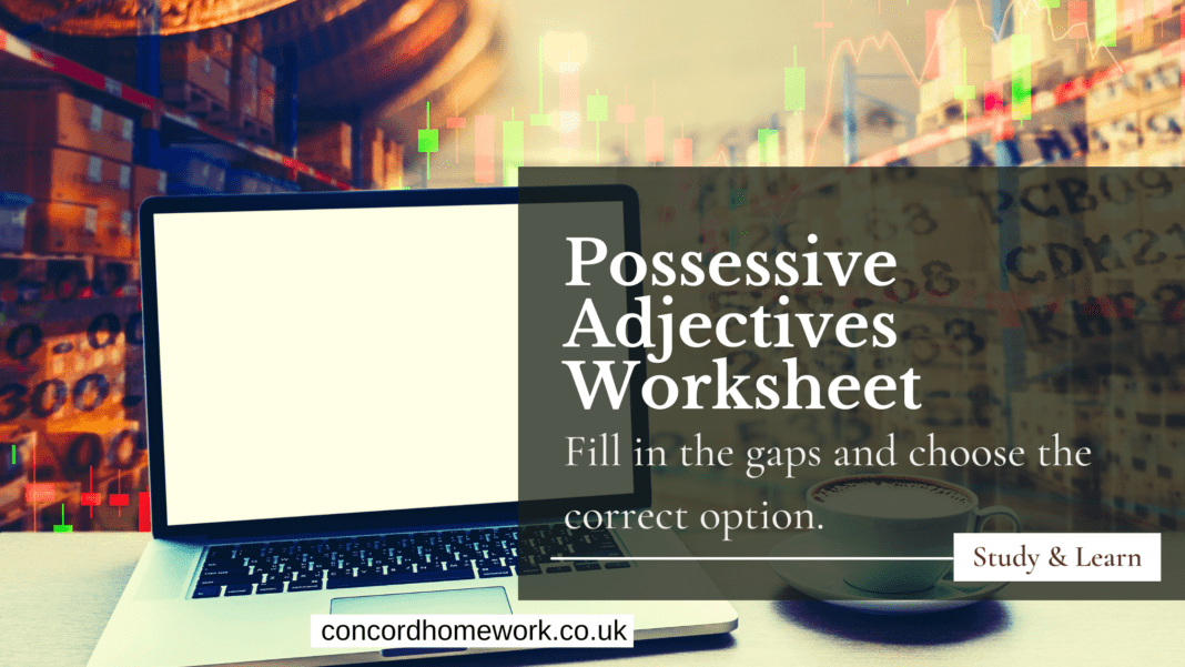 Possessive Adjectives Free ESL EFL pdf worksheets with answer keys