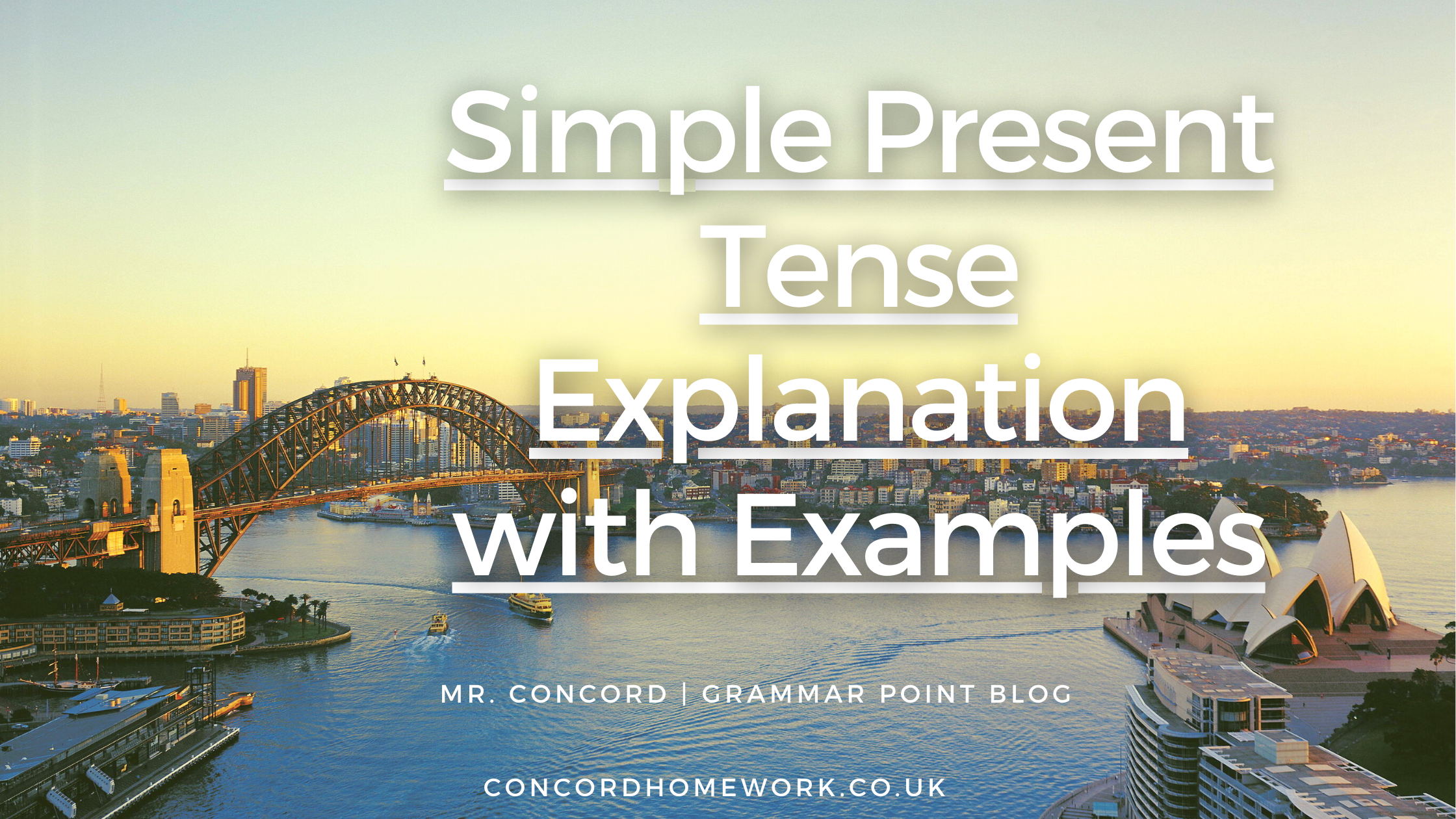 Simple Present Tense Explanation with Examples