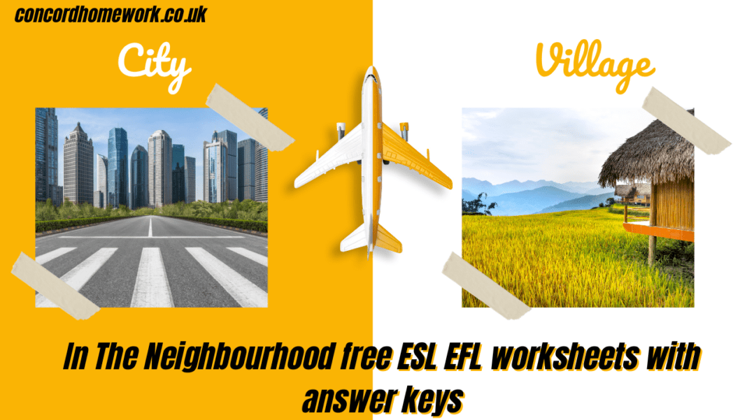 In The Neighbourhood free ESL EFL worksheets with answer keys
