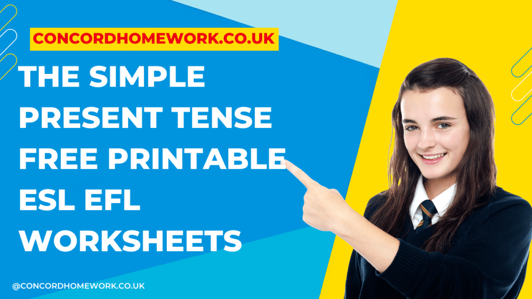 The Simple Present tense free printable ESL EFL worksheets.