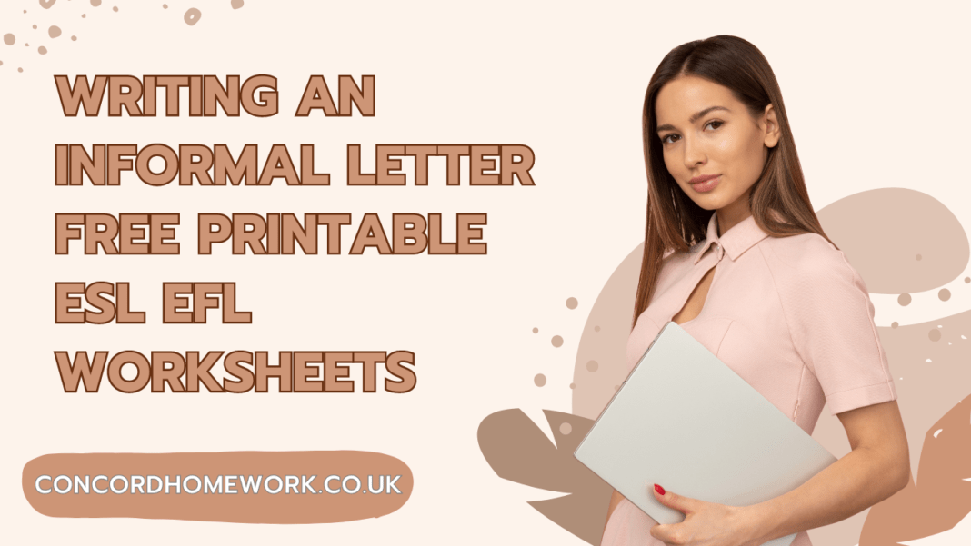 Writing an informal letter free printable ESL EFL worksheets