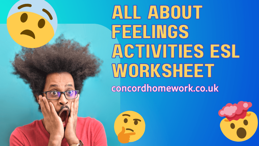 All about feelings activities ESL worksheet