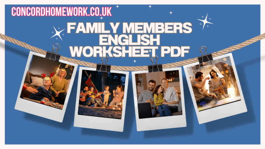 Family members English worksheet pdf