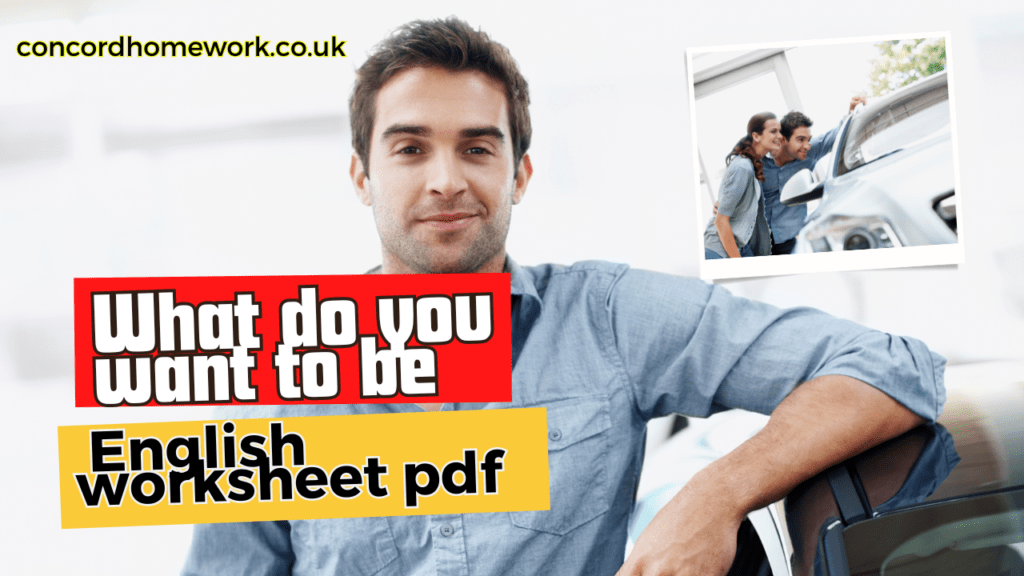 What do you want to be English worksheet pdf