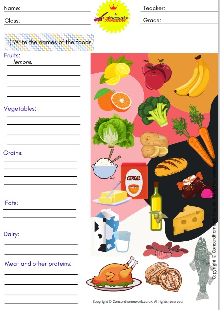 Foods and articles free printable ESL EFL worksheets with answer keys for beginners