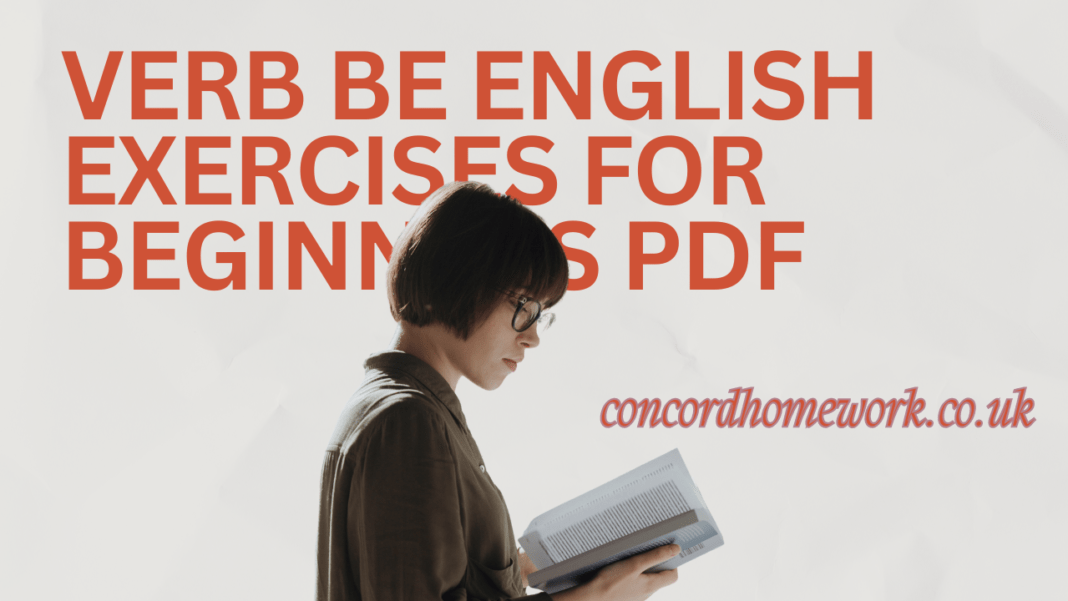 Verb be English exercises for beginners pdf
