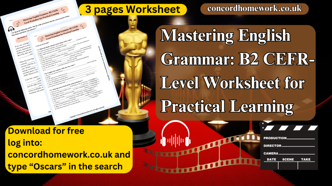 B2 English Grammar Practice Worksheet for intermediate learners.